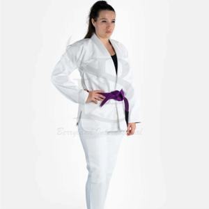 Alto rendimiento Premium algodón Mujer Jiu Jitsu Gi suave transpirable MMA corto para entrenamiento intenso y competiciones de artes marciales - Product Image 1