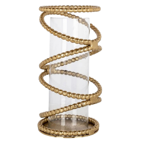 Decorative Gold Plated Metal Pillar <b>Candle</b> <b>Holder</b> for Indoor and <b>Outdoor</b> Decoration Luxury Design Handmade <b>Candle</b> Pillars - Product Image 2