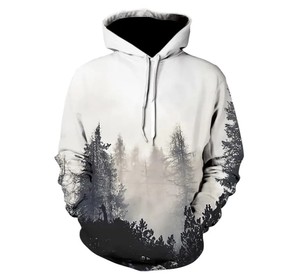 Sweat à capuche d'hiver personnalisé 2025, vente en gros, vêtements décontractés, impression par sublimation, haute qualité, manches longues, 100% polyester pour hommes - Product Image 1