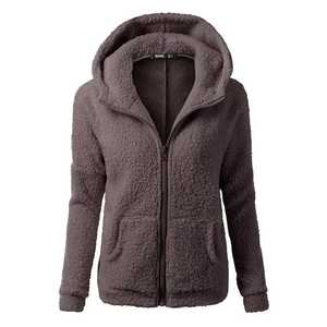 Abrigo de mujer Outwears Sudadera con capucha Chaqueta Abrigo Espesar Piel polar Cálido Invierno con capucha - Product Image 4