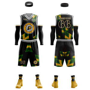 Ensembles d'uniformes de basket-ball Dernière vente en gros personnalisée hommes uniforme de basket-ball ensemble confortable vêtements de basket-ball personnalisés - Product Image 6