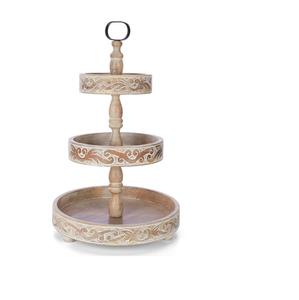 Exhibidor de Pastel de Madera de Lujo con Tapa Redondeada, Vajilla Decorativa, Soporte de Pastel de Madera Artesanal a Precio de Mayoreo - Product Image 5