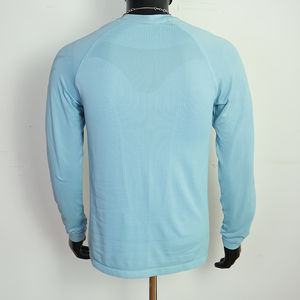 T-shirts graphiques personnalisés pour hommes, manches longues, coton uni, t-shirt de sport à col rond, respirant, t-shirts personnalisés pour hommes - Product Image 2