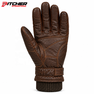 Mitaines en cuir véritable en gros, gants d'hiver doublés polaire pour détaillants, logo personnalisé, fourniture directe usine - Product Image 2