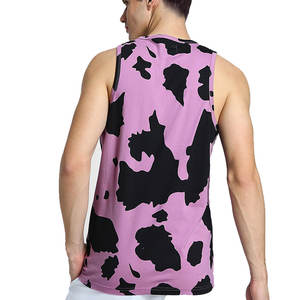 Camiseta sin mangas de nuevo mejor diseño para hombres y ropa de gimnasio con logotipo personalizado Cuello redondo Color sólido para sin mangas - Product Image 2