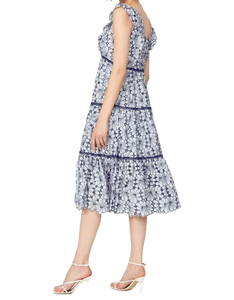 Robe décontractée pour femme tendance 2025, bleu et blanc, coupe flatteuse, design élégant, confortable pour tous les jours, disponible en gros - Product Image 6