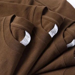 Usine directe Logo personnalisé poids lourd t-shirts t-shirt 100% coton hommes t-shirt 250GSM épais coton surdimensionné blanc t-shirts - Product Image 1