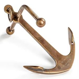 Antique en laiton nautique ancre Sculpture Vintage Marine Figurine décorative Maritime à collectionner pour la décoration de bureau à domicile - Product Image 5