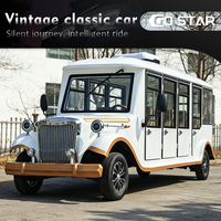 Voiture électrique vintage Go Star certifiée CE/DOT/GCC/EEC avec portes, 14 places, autonomie de 90 km, garde au sol de 250-300 mm, vitesse maximale de 30 km/h