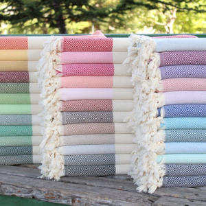 Venta al por mayor de algodón turco Peshtemal Golf Toallas de playa | 100% algodón Fouta Sarong Hammam Toallas Logotipo personalizado Fabricante OEM - Product Image 6