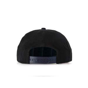 Garras N Roses Negro Azul marino Gorra de recuerdo de 7 paneles Ancla bordada a mano Parche de lingote de oro deslustrado Ajuste ajustable - Product Image 6