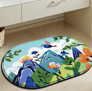 Hot Sales Fluffy Shaggy Antislip Nordic Design Animal Pattern Polyester Material Machine Made Bathroom <b>Mat</b> - Product Image 2