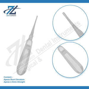 Dental Root Elevator 2.5mm Straight German High Quality Stainless Steel Dental Extraction Elevator <b>Teeth</b> Manufacturer Pakistan - Product Image 3