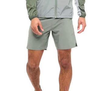 Ensemble de shorts en nylon pour hommes Veste coupe-vent à capuche Ensemble unisexe pour hommes Survêtement de survêtement Ensemble de shorts pour hommes Service deux pièces OEM - Product Image 5