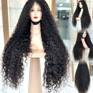 Perruques de couleur naturelle bouclée noire de bonne qualité de cheveux humains vietnamiens - Product Image 1