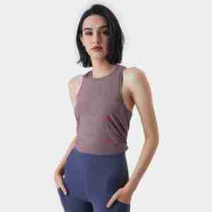 Casual Basic Sleeveless <b>Crop</b> <b>Tops</b> Femme Women Tank <b>Top</b> Round Neck Racerback Ribbed Tank <b>Top</b> - Product Image 2