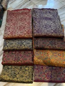 Lujosa tela de brocado tejido Jacquard Premium, textil de alta calidad para elegantes vestidos de novia, tapicería y artesanía - Product Image 2