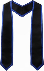 Estola de Graduación Clásica Newrara Deluxe Unisex para Adultos, Lisa, con Ribete, 72 Pulgadas de Largo - Product Image 6