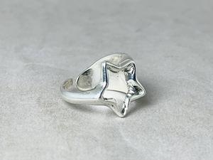 Anillo ajustable abierto de fábrica de joyería al por mayor Plata de Ley 925 sólida Anillo de estrella de diseño creativo superventas Anillo de estilo gitano - Product Image 3