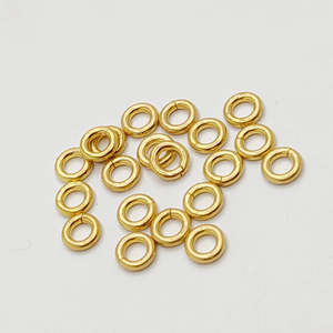 Nickel-Free 5mm Copper Jump <b>Rings</b> 18K Gold Plated Jewelry Making Findings Saw Cut Packaged Bag Available Gold Silver Rose Gold - Product Image 4