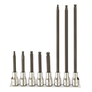 Juego de 8 llaves de vaso hexagonales con extremo esférico (Artículo 920BP) en soporte - Product Image 2