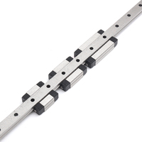 Pièces d'impression 3D KGT Cnc Kossel Mini MGN7 7mm glissière de Rail linéaire miniature 1 pièces 7mm rail de L-350mm + 1 pièces chariot MGN7C