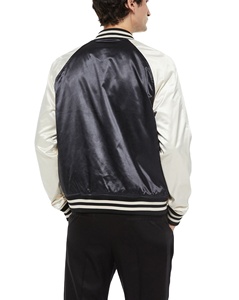 Vestes de baseball en satin personnalisables de haute qualité Technique de sublimation de style universitaire vente en gros veste de baseball pour hommes - Product Image 2