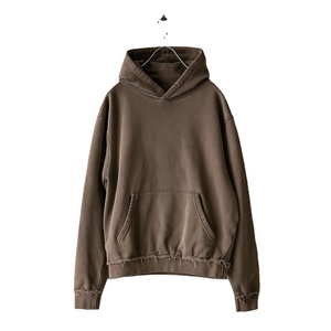 Peso pesado 400Gsm Tallas grandes Cremallera de gran tamaño con capucha Cremallera personalizada Lavado ácido Desgastado Estilo lavado vintage Sudadera con capucha - Product Image 4