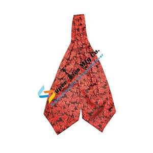 Ensemble cravate Ascot en soie de qualité supérieure pour homme |   Cravate élégante à motifs paisley et rayures florales pour mariage |   Fête |   Affaires |   Vêtements de cérémonie - Product Image 4