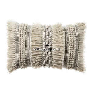 Fundas de Almohada Decorativas Bohemias con Cojines de Suelo Tejido a Mano Bohemio Decoración del Hogar Funda de Cojín de Algodón Directo de Fábrica - Product Image 3