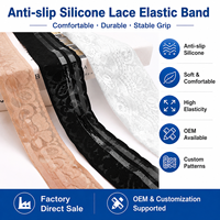 Bande élastique en silicone antidérapante pour accessoires vestimentaires