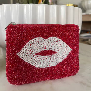 Monedero con Cuentas y Logotipo Personalizado para Regalos Promocionales, Monederos con Cuentas Hechos a Mano con Diseño Intrincado - Product Image 1