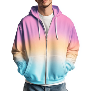 เสื้อฮู้ดโอเวอร์ไซส์สีพื้นสำหรับผู้ชาย สวมใส่สบาย สไตล์ลำลอง แขนยาว มีเชือกผูก  เหมาะสำหรับฤดูหนาว - Product Image 5