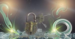 Serrure de porte à cadenas à clé en laiton de haute qualité avec relief crucifix représentant Jésus-Christ sur un cadenas à clé de sécurité croisée - Product Image 5