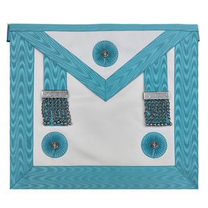 ผ้ากันเปื้อนราชอัครราชกุมารแห่งมัสยิดฟรีเมสัน พร้อมพู่ทองสองอัน - ชุดเครื่องราชอิสริยาภรณ์ราชอัครราชกุมารแห่งมัสยิดฟรีเมสัน - ผ้ากันเปื้อนฟรีเมสัน - Product Image 6