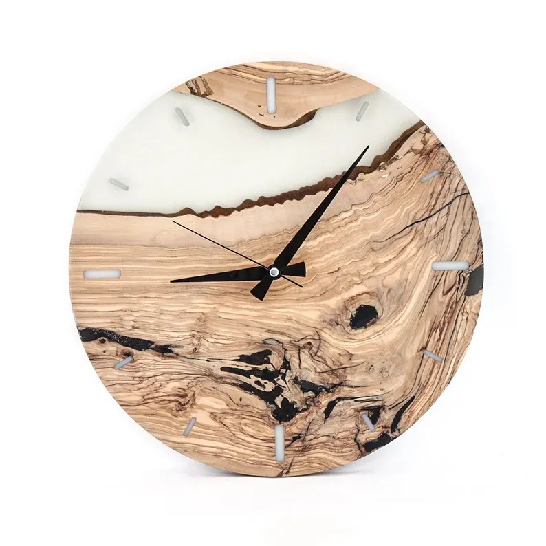 壁時計カスタマイズされた魅力的なデザインエポキシ樹脂丸型クラシックデザイン