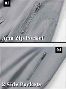 เสื้อแจ็คเก็ตบอมเบอร์ผู้ชาย เสื้อกันลมลำลอง สตรีทแวร์ แฟชั่นนักบิน เบสบอล เสื้อคลุมแฟชั่น - Product Image 2