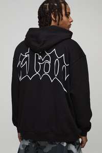 เสื้อมีฮู้ดสไตล์แบ็กกี้โอเวอร์ไซส์สำหรับผู้ชายเสื้อฮู้ดผ้าฟลีซผ้าฝ้าย500GSM ออกแบบได้ตามต้องการ - Product Image 2