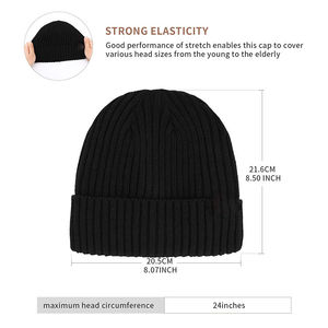 Gorros de estilo coreano para hombres y mujeres, diseño personalizado, gorro de Calavera, gorros cálidos de moda de Hip Hop, gorros Unisex - Product Image 4