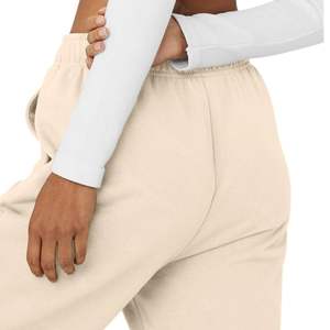 Pantalones de chándal de invierno personalizados para mujer, cepillo de rizo francés pesado, teñido liso, hecho en Pakistán - Product Image 2