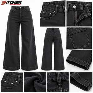 Wholesale <b>Baggy</b> <b>Womens</b> Denim <b>Jeans</b> Vintage Denim <b>for</b> Streetwear Retailers Custom Logo Private Label Supply - Product Image 6