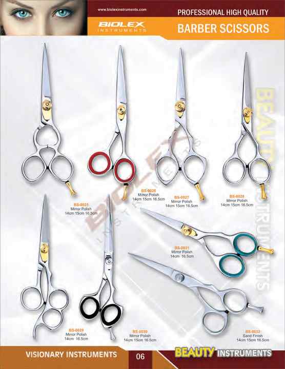 Professional 5 Inch Salon Scissors for Haircut Curved Straight Blade Type Stainless Steel Beauty Tools for Barbers Stylists