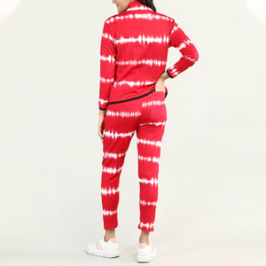 Survêtement 2 pièces en polaire technique à manches longues pour femme, meilleure vente par sublimation, survêtement en coton imprimé pour femme - Product Image 2