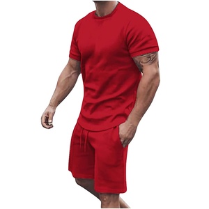Conjunto de Verano Moderno, Pantalones Cortos y Camiseta de Algodón y Poliéster, Ligero, Transpirable, Suave, Ropa Deportiva Urbana, Proveedor de Marca Privada OEM - Product Image 2