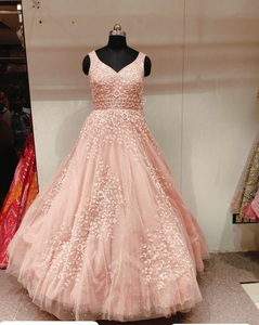 ชุดราตรีตาข่ายแฟชั่นงานปักด้วยมือสำหรับผู้หญิงเหมาะสำหรับงานตอนเย็นงานสังสรรค์และงานรื่นเริง - Product Image 4