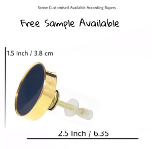 Perillas de gabinete de latón de resina azul cobalto tiradores versátiles para cocina sala de estar almacén al aire libre. para baño Villa Hotel - Product Image 3