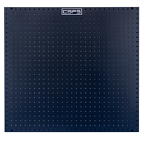 Panneau perforé mural CSPS 74 cm en acier inoxydable noir mat, personnalisable OEM&ODM, 1 ensemble, certifié ISO 9001, pour mécaniciens