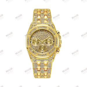 Nouvelles montres à quartz de haute qualité avec cadran en diamant pour hommes et femmes montre-bracelet de luxe en acier inoxydable - Product Image 3