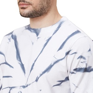 High Quality <b>Men</b> <b>White</b> Tie & Dyed Full Sleeves Summer Tracksuit Set <b>Men</b> O Neck T Shirt With <b>Trousers</b> by Laz Industry - Product Image 2