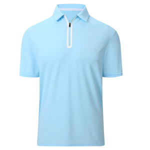 Men's Breathable Knitted Short Sleeve for Shirt Embroidery Heat-Transfer Printing Customized (<b>Cotton</b>/Spandex) Corporate Work - Product Image 3